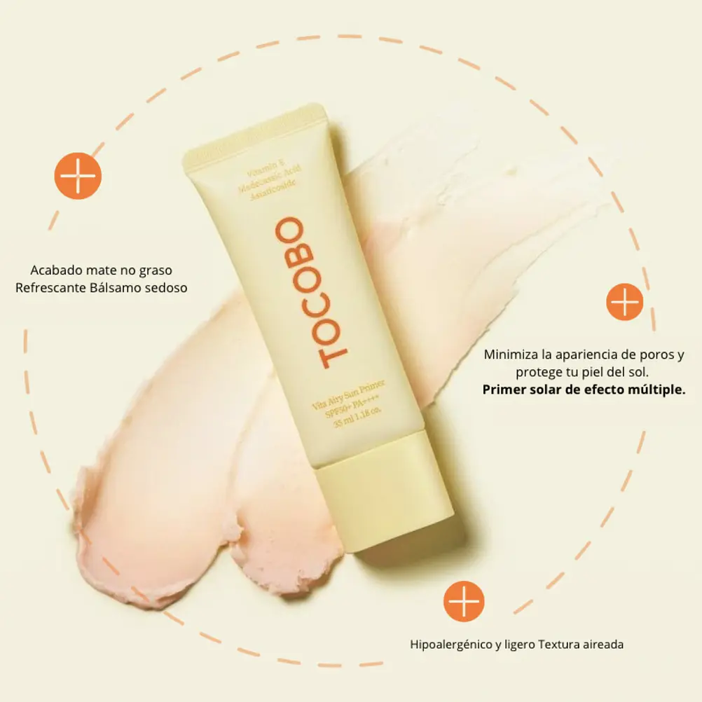 TOCOBO Vita Airy Sun Primer SPF50+ 35ml | Protector solar y primer 3