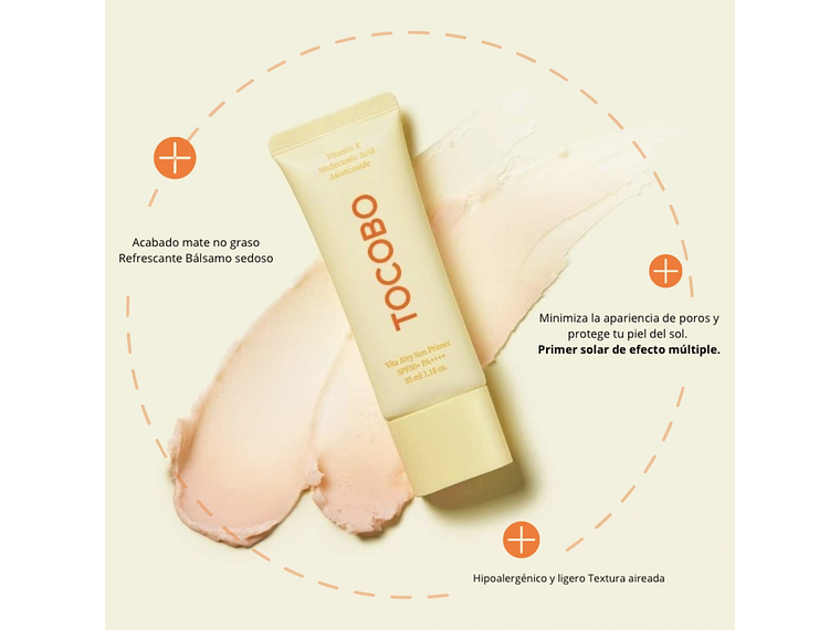 TOCOBO | Vita Airy Sun Primer/ Protector solar y primer facial SPF50+ - 35 ml  3