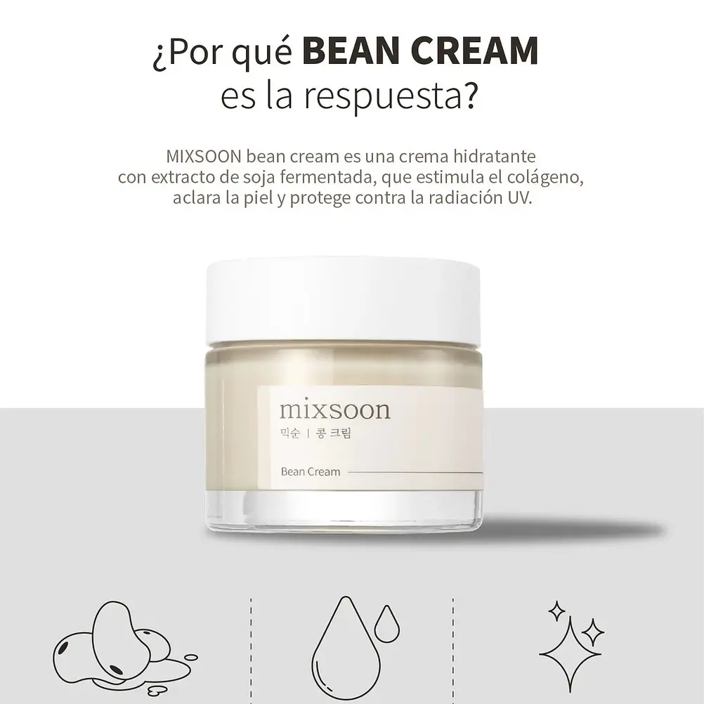 Mixsoon Bean Cream 50ml | Crema nutritiva reparador 3