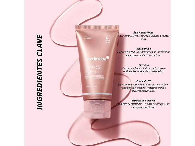 MEDICUBE | Collagen Night Wrapping Mask – Mascarilla Nocturna - 75ml 3