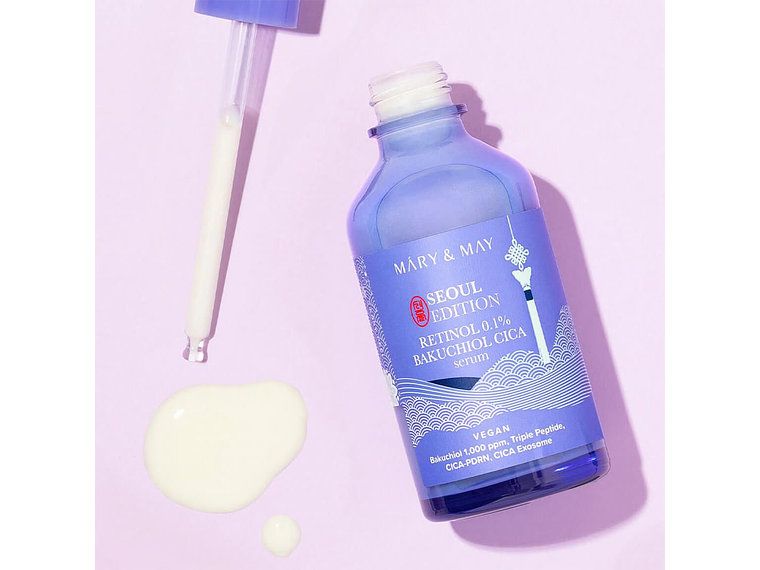 MARY&MAY | Retinol 0.1% Bakuchiol Cica Serum – Sérum Rejuvenecedor - 80 ml 2