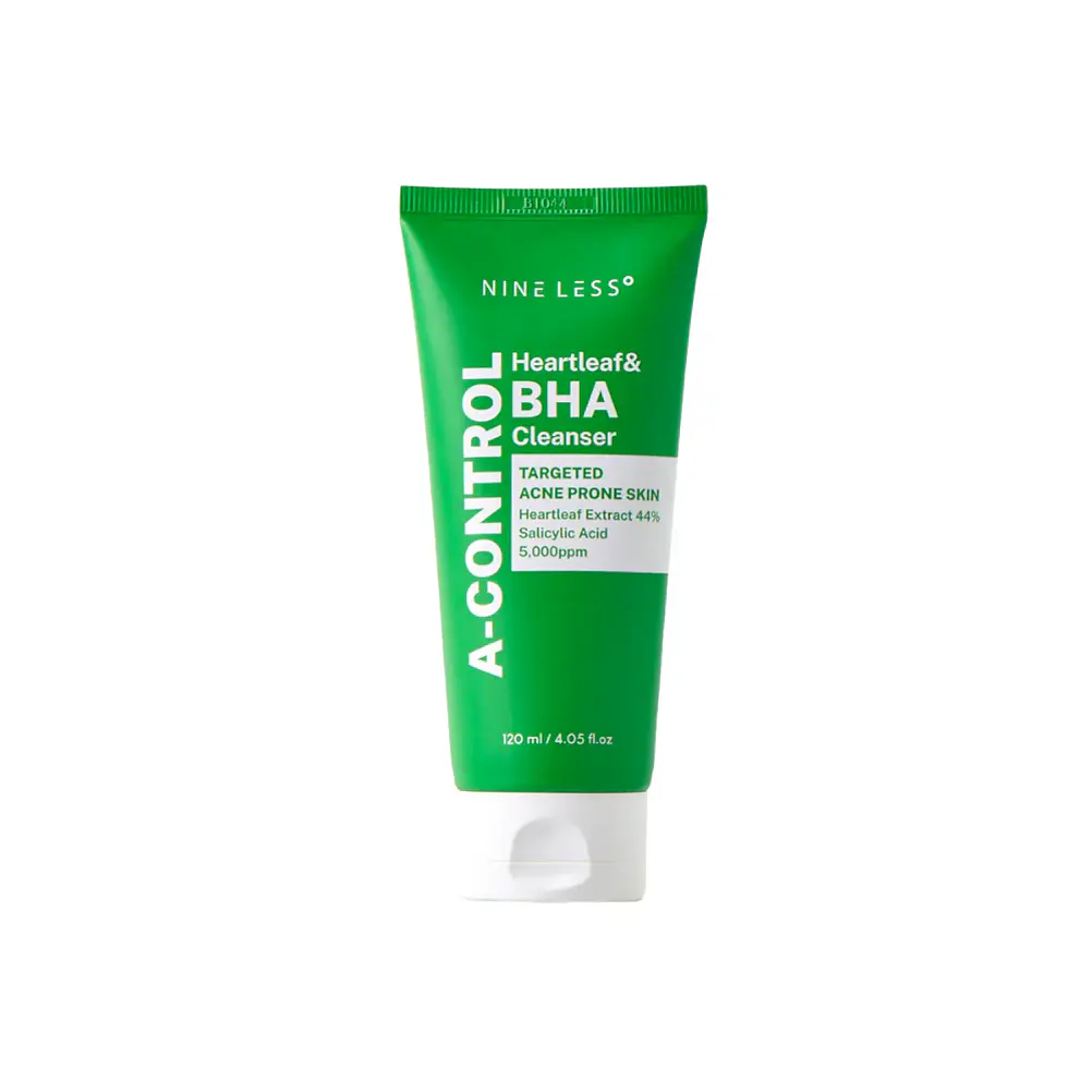 NINELESS | A Control 10%  Heartleaf & BHA / Limpiador Piel Acneica - 120ml 1