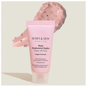 MARY & MAY | Rose + Hyaluronic Wash Off Pack – Mascarilla Hidratante - 30GR