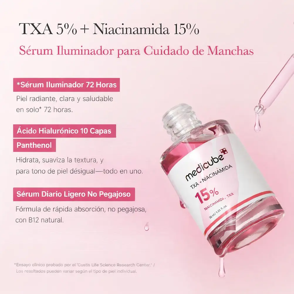 MEDICUBE TXA + Niacinamide 15% 30ml | Sérum Despigmentante 2