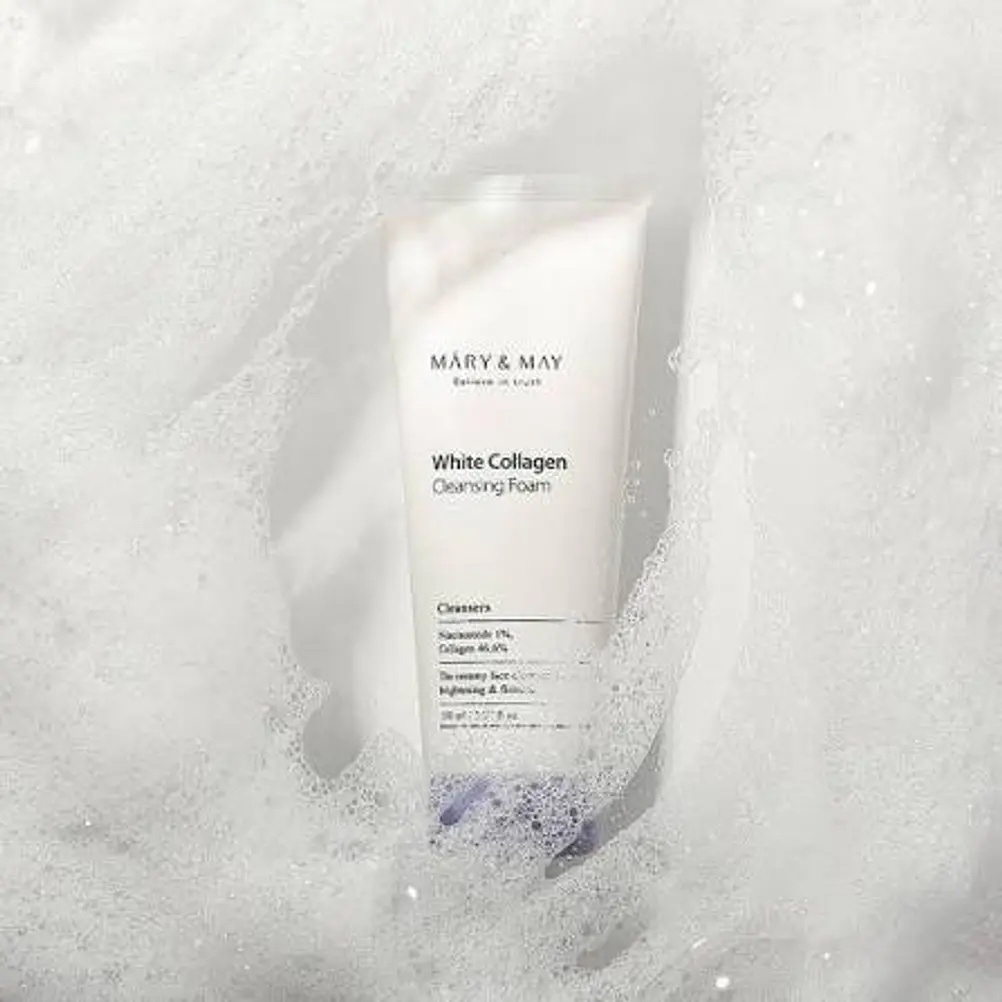 Mary & May White Collagen Cleanser 150ml | Jabón Facial Reafirmante 2