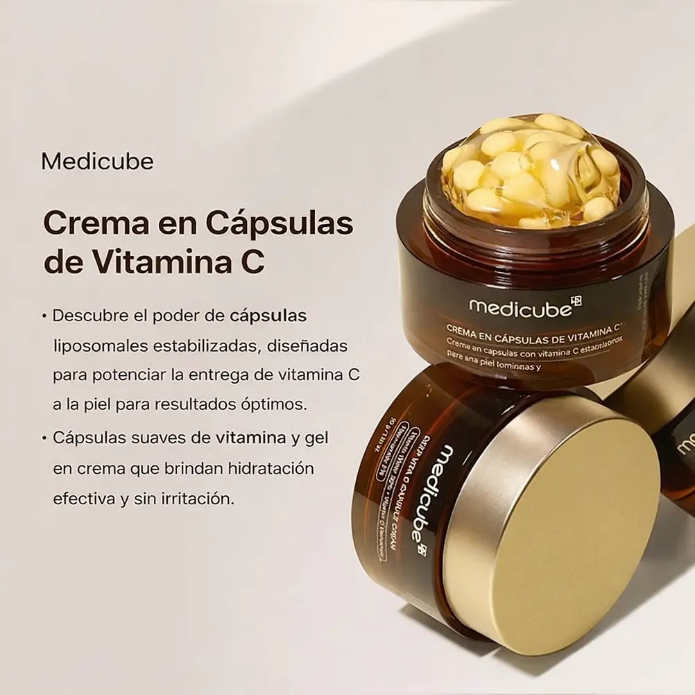 MEDICUBE Deep Vita C Capsule Cream 55ml | Crema Iluminadora 3