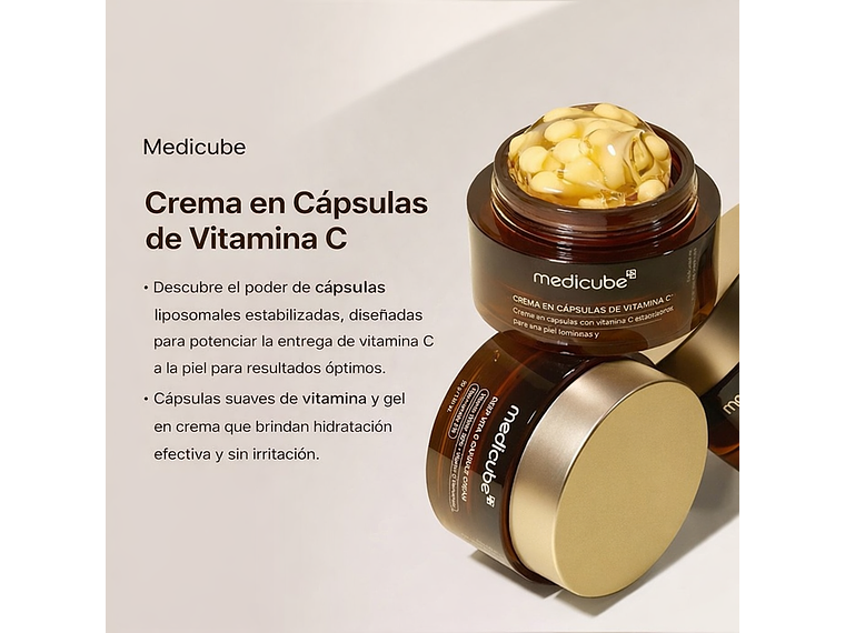 MEDICUBE | Deep Vita C Capsule – Crema Iluminadora – 55ml 3