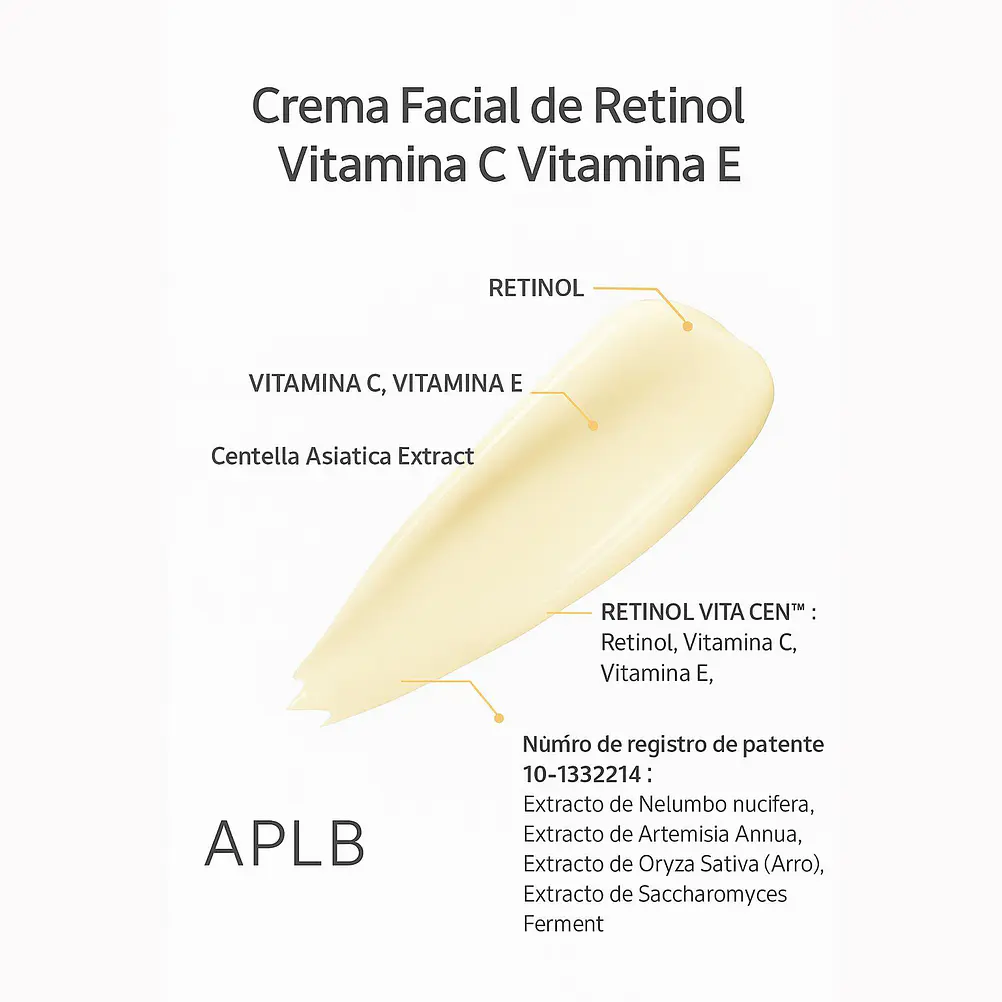 APLB Retinol Vitamin C Vitamin E Cream 55ml | Crema Revitalizante 3