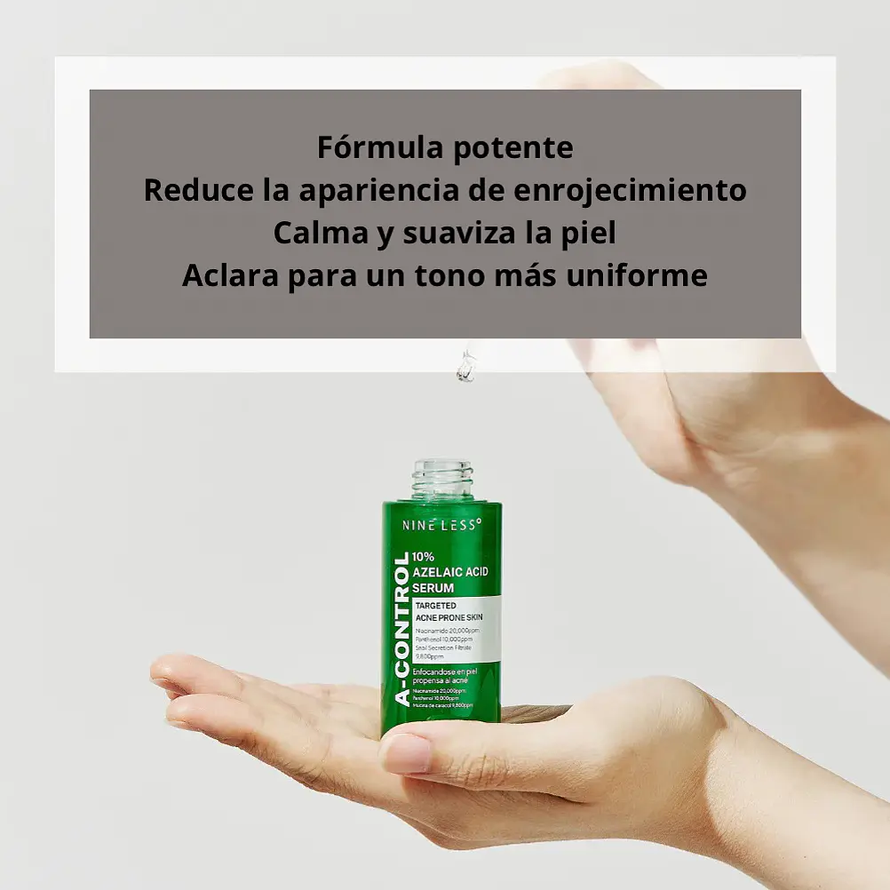 NINELESS A-Control 10% Azelaic Acid Serum 30ml | Sérum Antiacné y Antimanchas 2