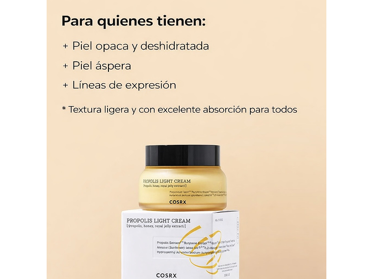 COSRX | Propolis Light Cream – Crema Iluminadora – 65gr 3