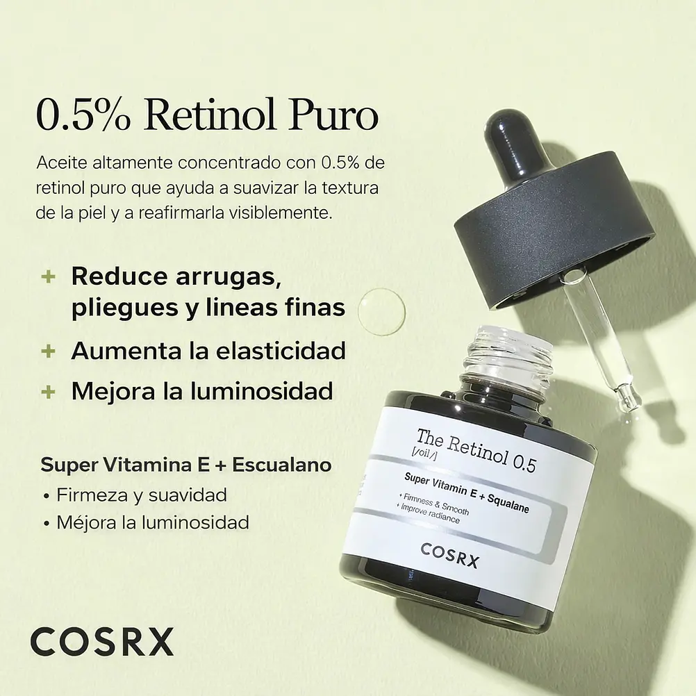 COSRX The Retinol 0.5 20ml | Aceite facial con retinol 2