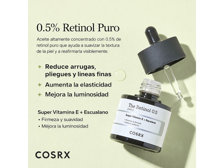 COSRX | The Retinol 0.5 – Aceite Facial con Retinol – 20ml 2