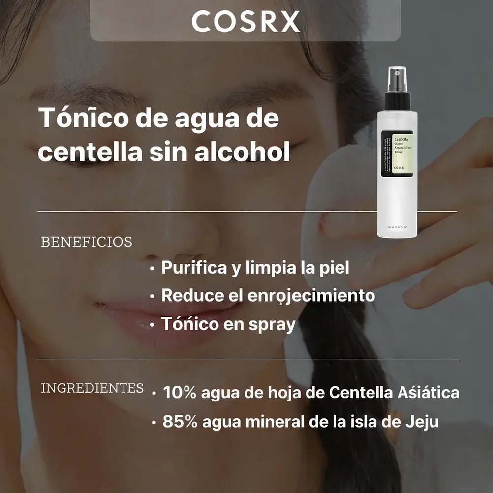 COSRX Centella Water Alcohol-Free Toner 150ml | Tónico calmante con centella 3