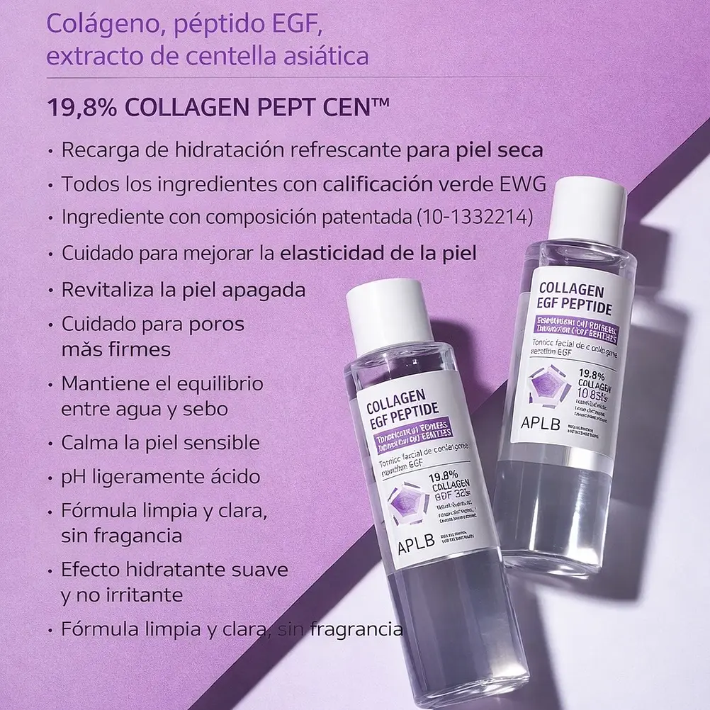 APLB Collagen EGF Peptide Toner 160ml | Tónico reafirmante con colágeno y péptidos 3