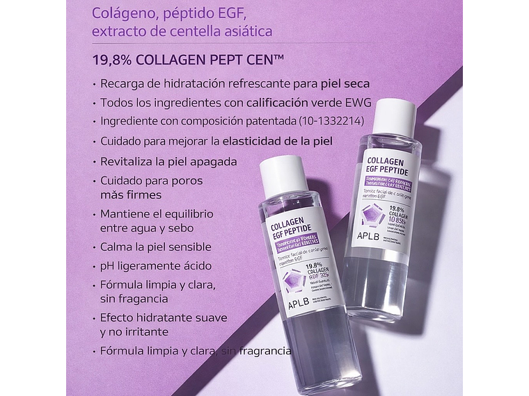 APLB | Tónico Facial Colágeno EGF Péptidos Collagen EGF Peptide – 160 ml 3