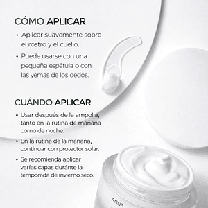 ANUA | Crema Facial Calmante Heartleaf 70% Intense Calming – 50 ml