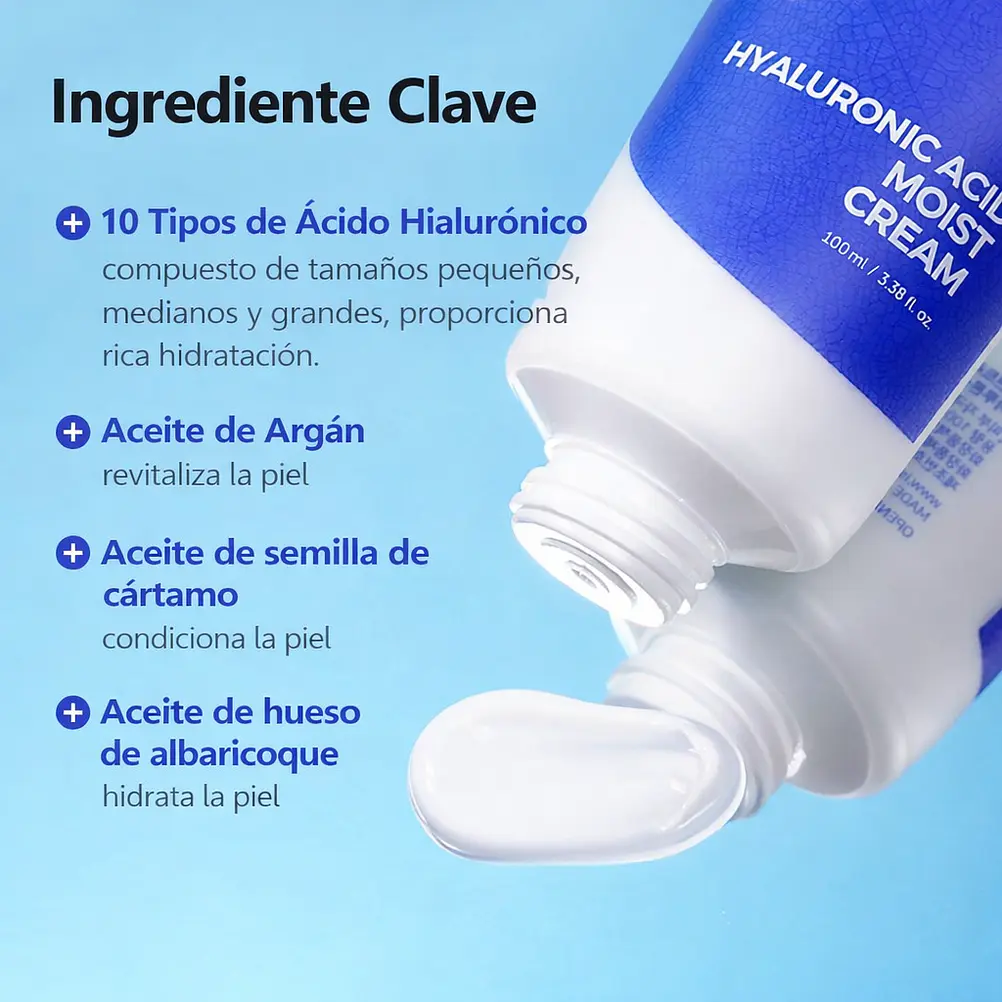 ISNTREE Hyaluronic Acid Moist Cream 100ml | Crema hidratante con ácido hialurónico 3