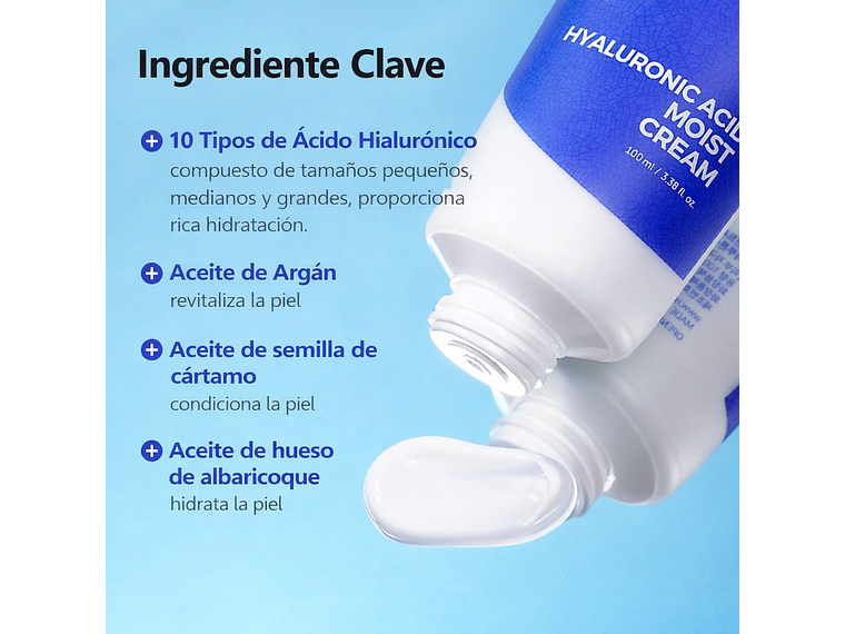 ISNTREE | Crema Hidratante Ácido Hialurónico – 100 ml 3