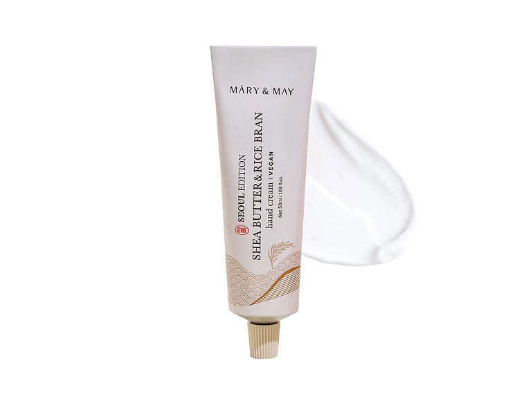 MARY&MAY | Crema de Manos Nutritiva con Manteca de Karité y Arroz – 50 ml 1
