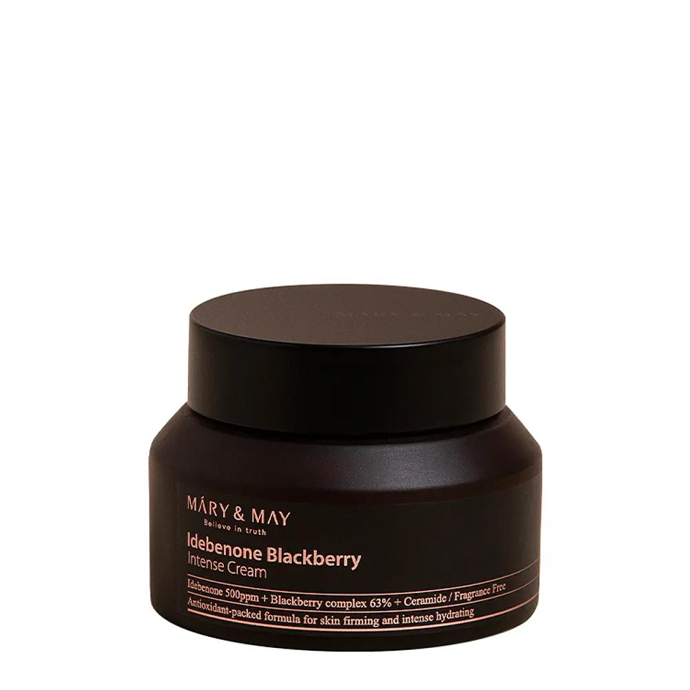 MARY & MAY Idebenone Blackberry Intense Cream 70g | Crema antioxidante con idebenona 1