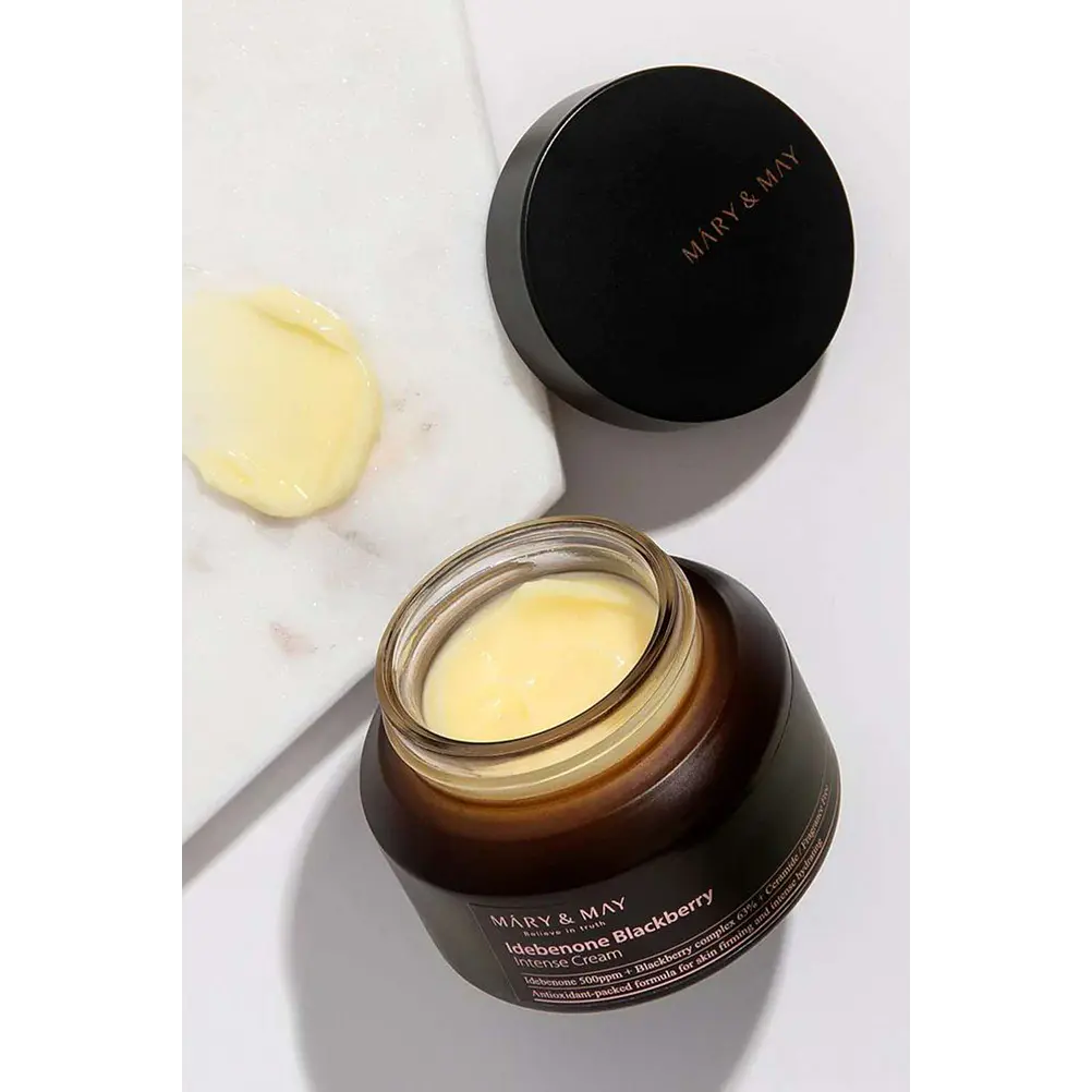 MARY & MAY Idebenone Blackberry Intense Cream 70g | Crema antioxidante con idebenona 2