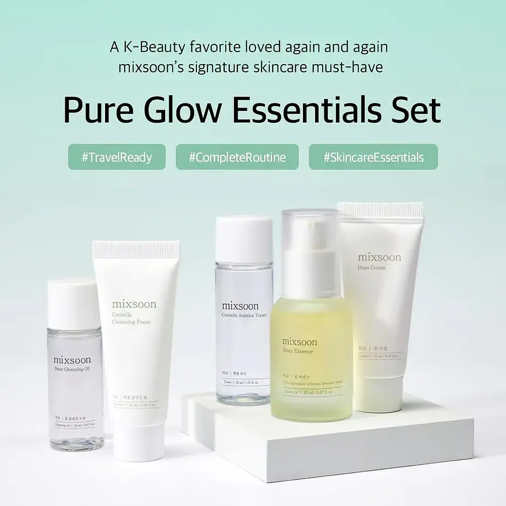 MIXSOON Pure Glow Essential Kit | Kit facial iluminador 2