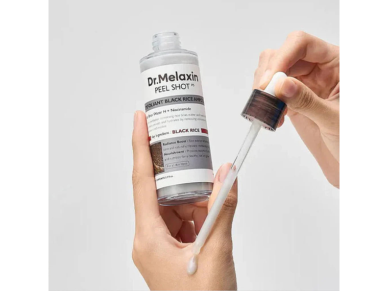 DR.MELAXIN | Peel Shot Exfoliating Black Rice Ampoule – Ampolla Exfoliante Purificante de Arroz Negro 2