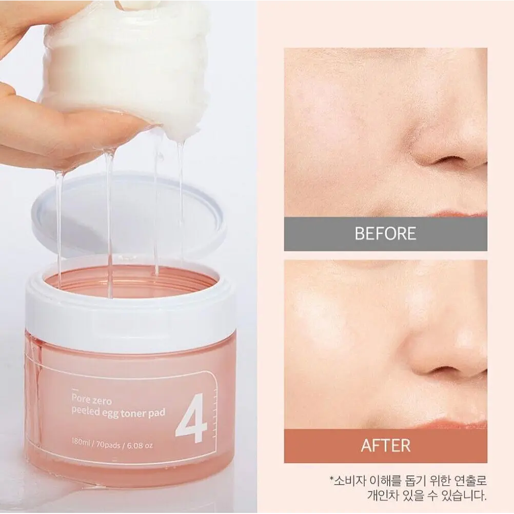 NUMBUZIN No.4 Pore Zero Toner Pad 70 Pads | Pads exfoliantes para poros con PHA 2
