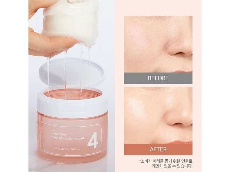 NUMBUZIN #4 | Pore Zero Toner -Pad Exfoliantes PHA - 70 pads 2