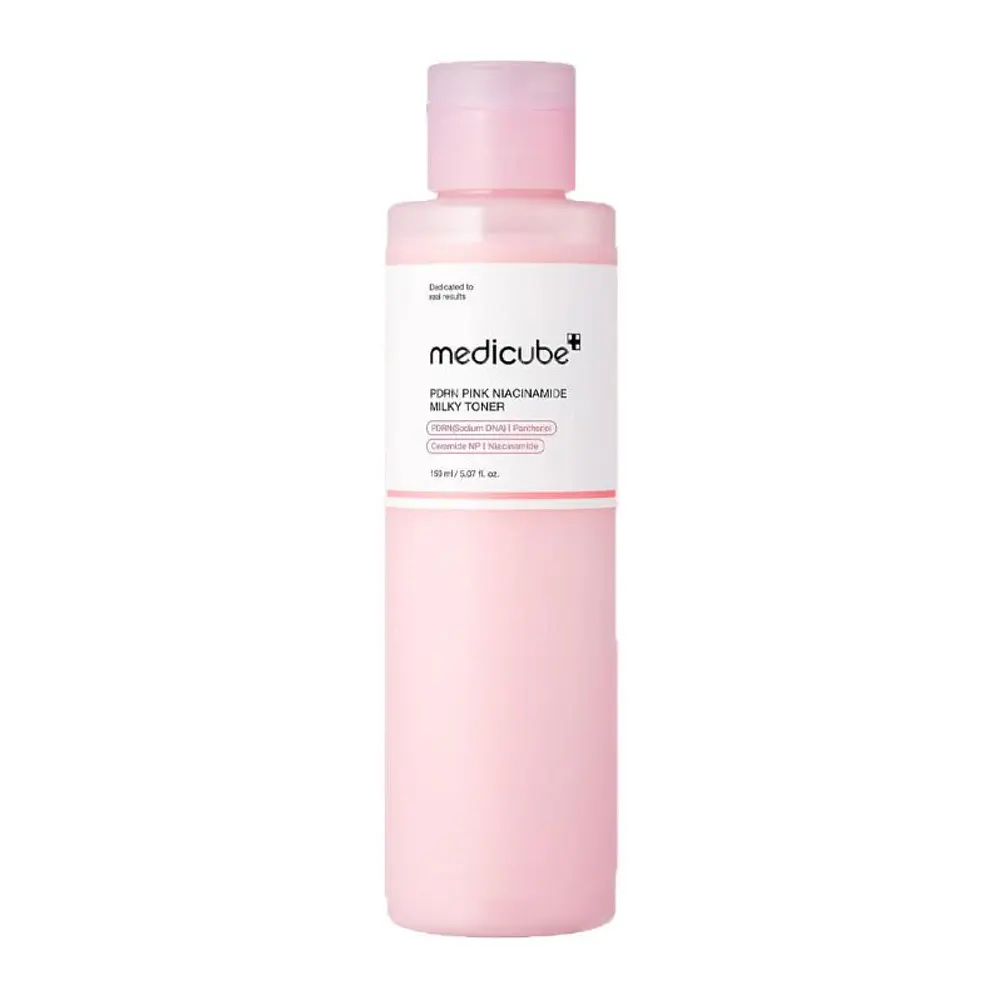 Medicube PDRN Pink Niacinamide Milky Toner 150ml | Tónico iluminador hidratante 1