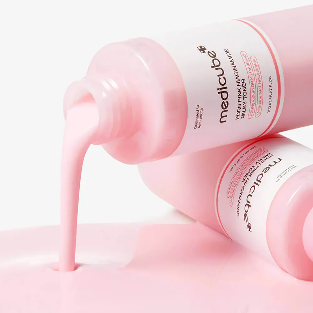 Medicube PDRN Pink Niacinamide Milky Toner 150ml | Tónico iluminador hidratante 2