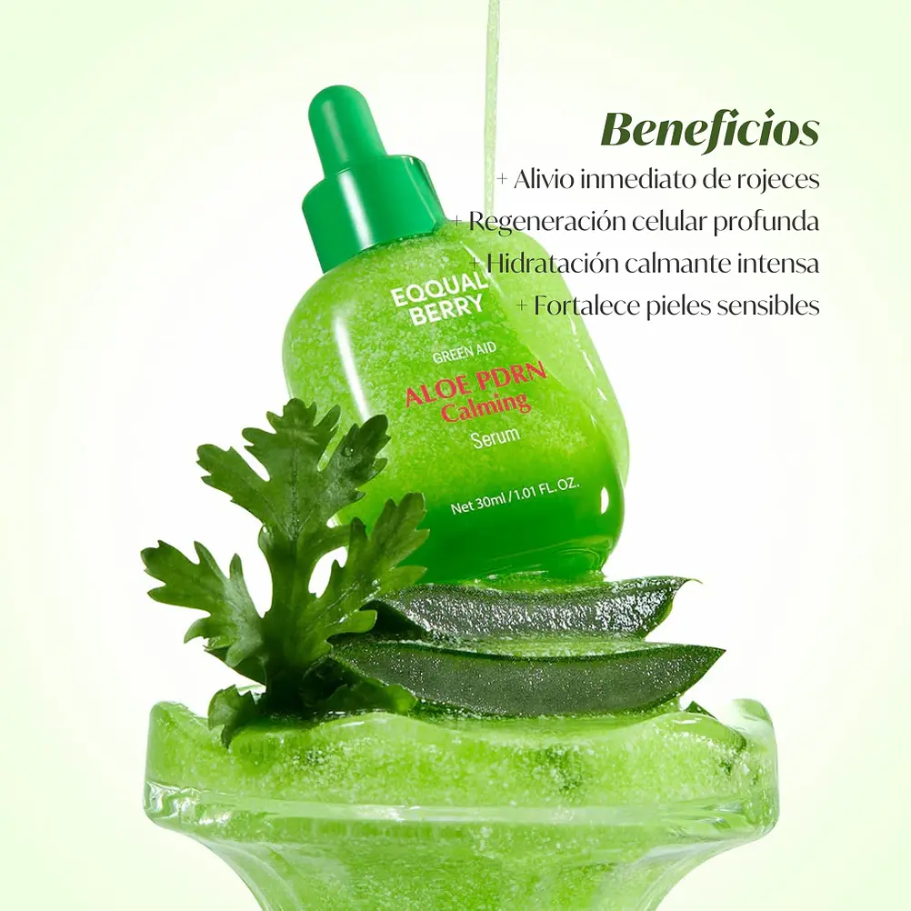 EQQUALBERRY | Aloe PDRN Calming Serum – Sérum Calmante Reparador - 30 ml 3