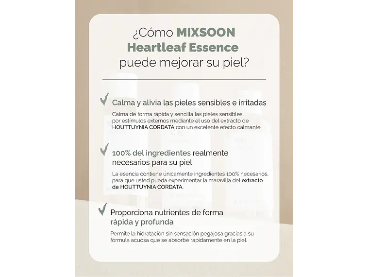 MIXSOON | Heartleaf Calming - Esencia Calmante Antienrojecimiento - 100 ml 3