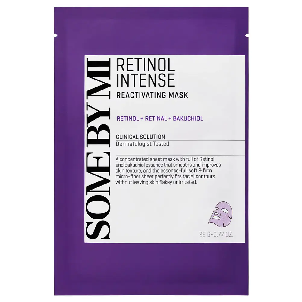 SOME BY MI | Retinol Intense Reactivating Mask - Mascarilla Reafirmante Antiedad - 1 pieza  1