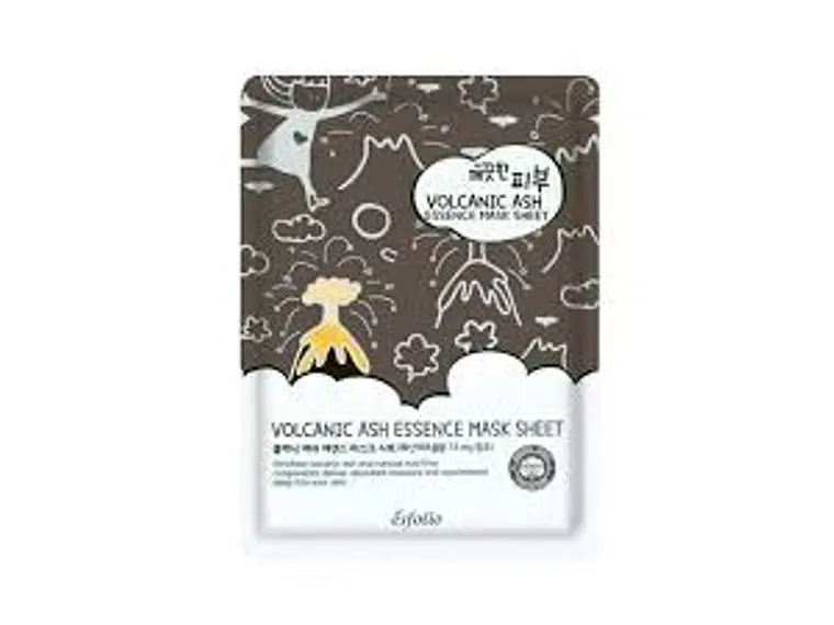ESFOLIO | Pure Skin Volcanic Ash Essence Mask Sheet – Purificante de Ceniza Volcánica - 1 Pieza  1