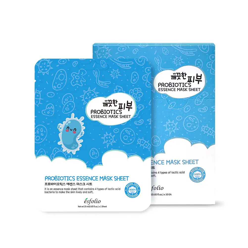 ESFOLIO | Pure Skin Probiotics Essence Mask Sheet - Mascarilla de Probióticos - 1 pieza 1