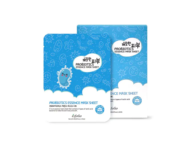  ESFOLIO | Pure Skin Probiotics Essence Mask Sheet - Mascarilla de Probióticos - 1 pieza 1