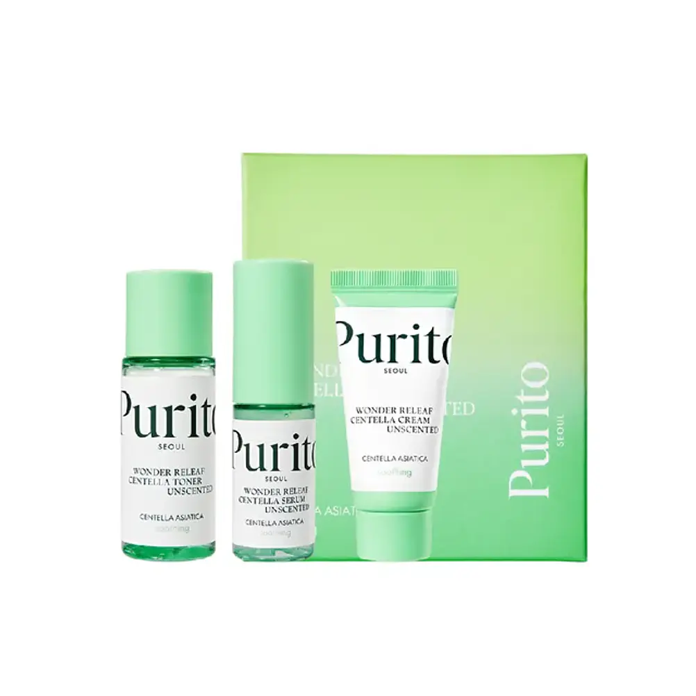 PURITO | Wonder Releaf Centella Unscented – Kit 3 Mini Tallas 1