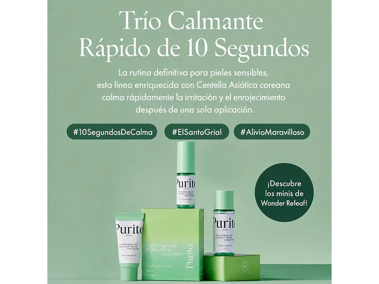 PURITO | Wonder Releaf Centella Unscented – Kit 3 Mini Tallas 2