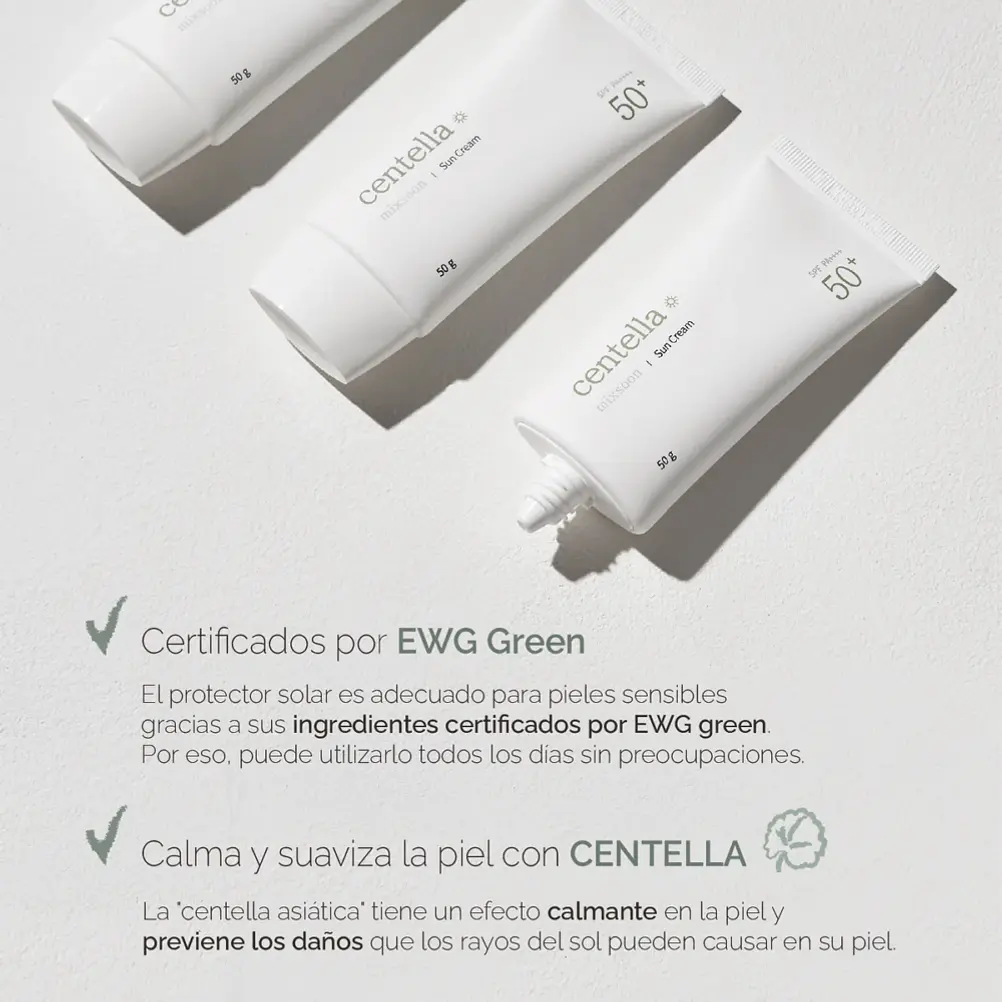 MIXSOON | Centella Asiatica Sun Cream - Protector Solar - 50 g 3