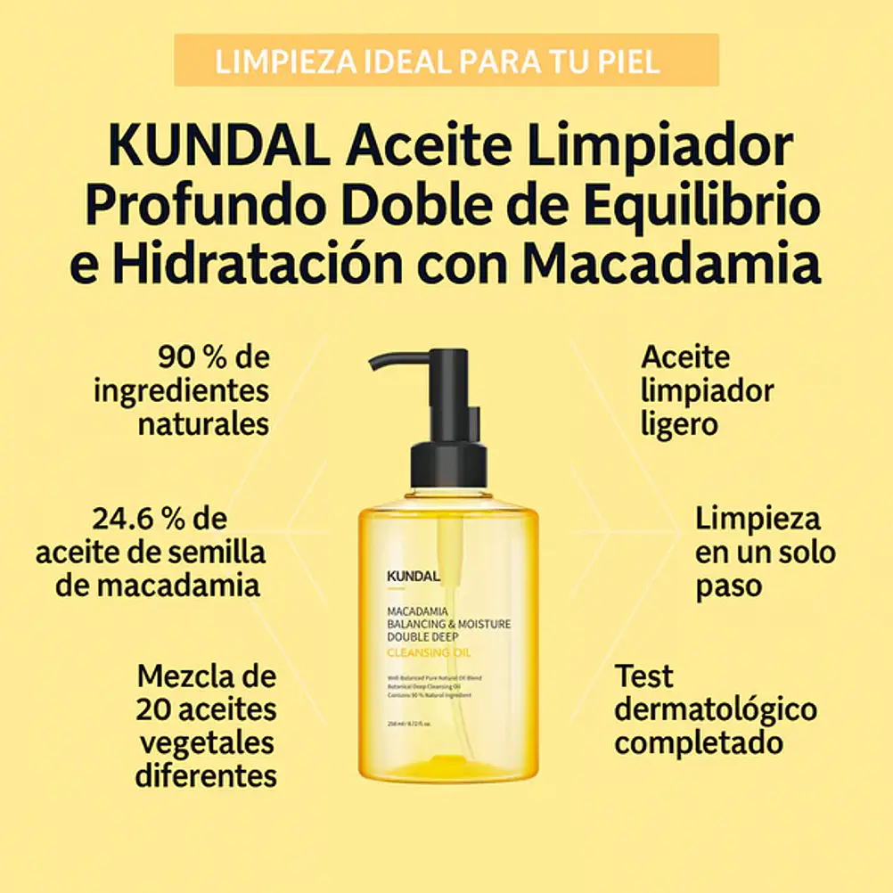 Kundal Macadamia Balancing & Moisture Double Deep Cleansing 258ml 3
