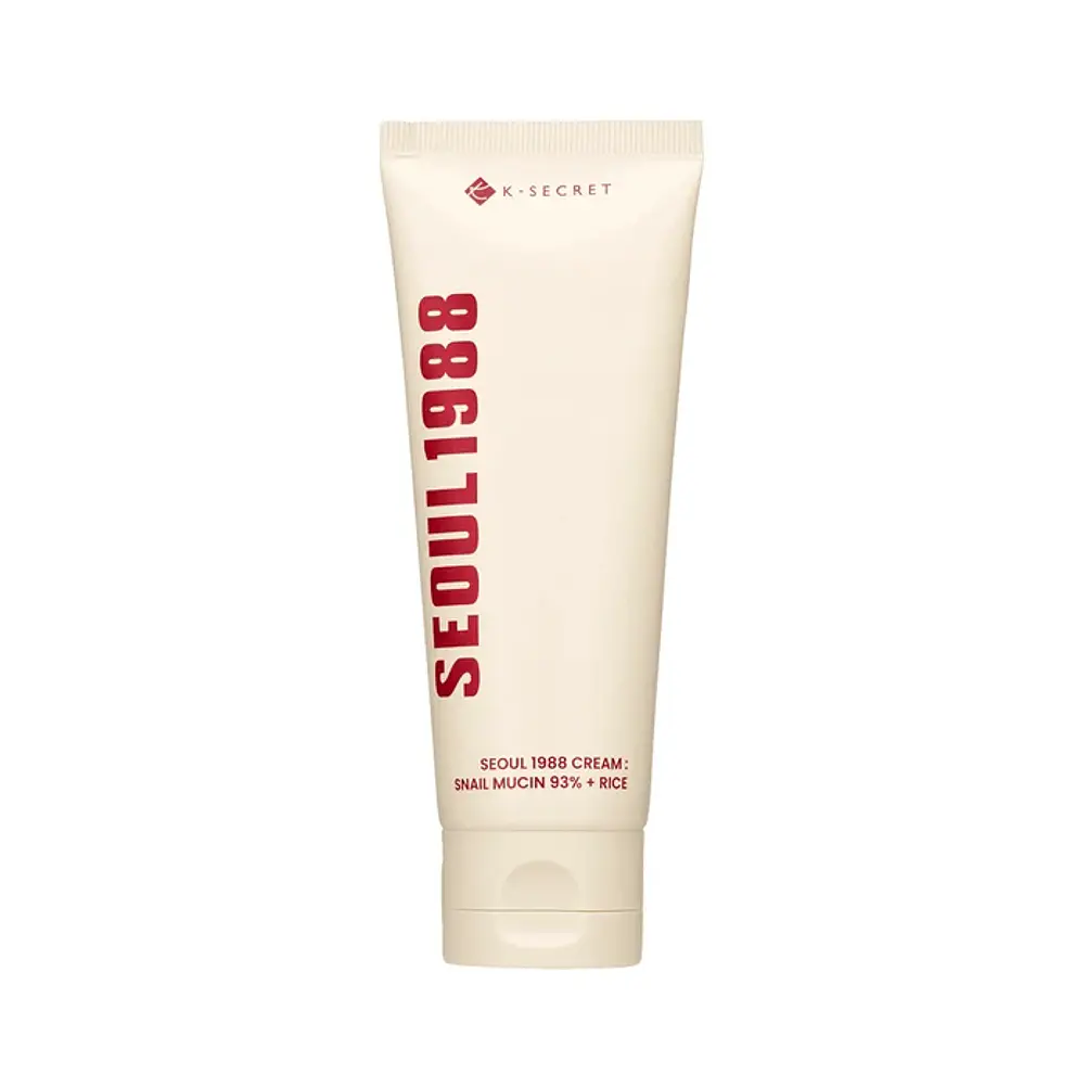 K-SECRET | SEOUL 1988 Cream: Snail Mucin 93% + Rice – Crema Facial Hidratante - 100 ml 1