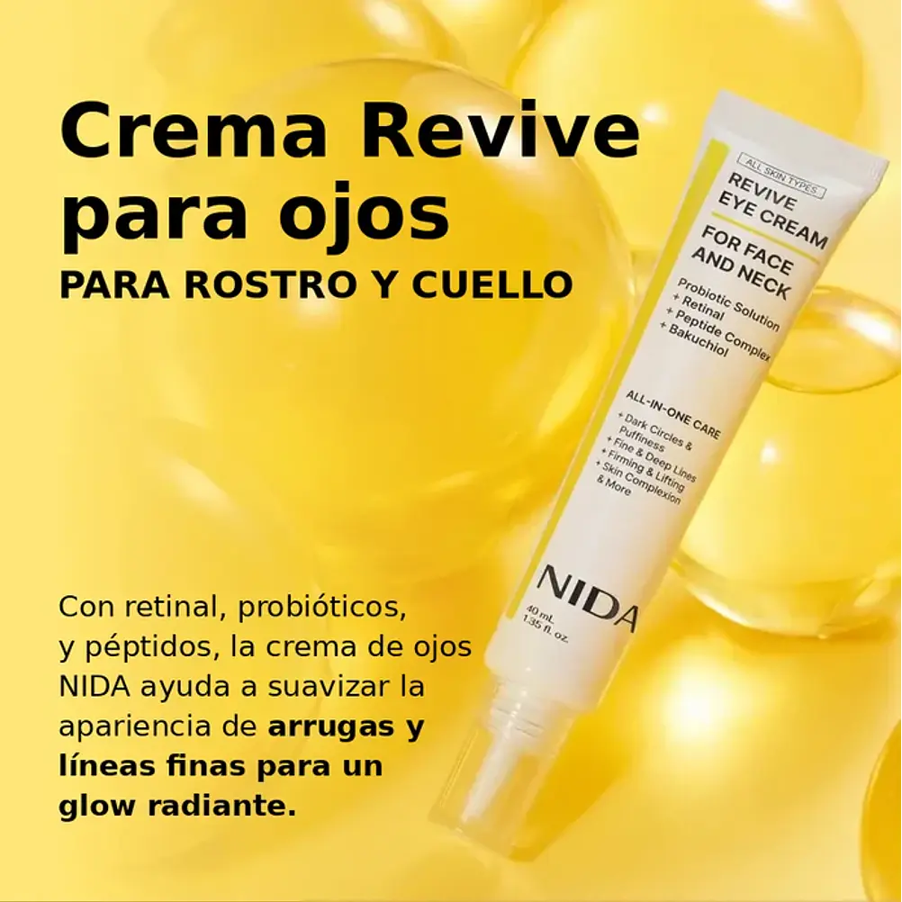 Nida Revive Eye Cream For Face and Neck 40ml  3