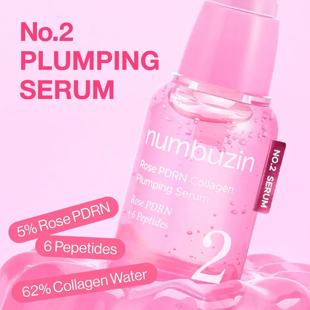 Numbuzin No.2 Rose PDRN Collagen Plumping Serum  2