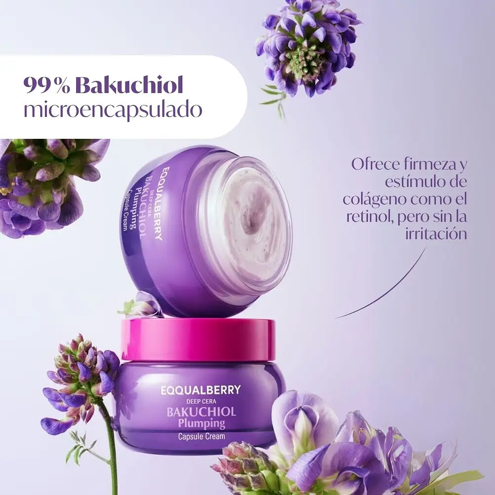 EQQUALBERRY | Bakuchiol Plumping Capsule Cream 50ml - Crema Facial Antiedad y Reafirmante 3