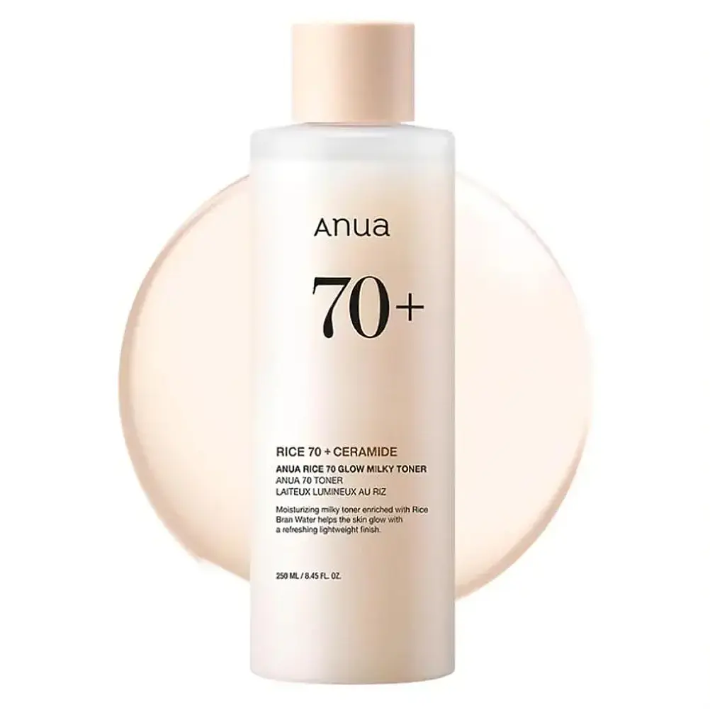 Rice | 70 Glow Milky Toner 250ml Tónico Facial Hidratante e Iluminador 1