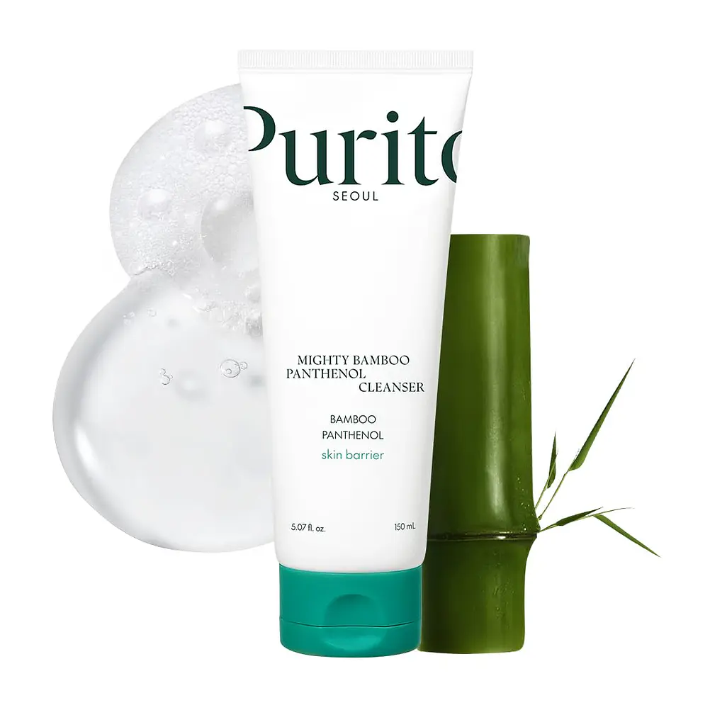 PURITO | Mighty Bamboo Panthenol Cleanser 150ml - Limpiador Facial Hidratante y Suave 1