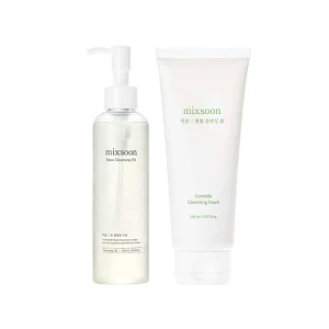 Mixsoon Double Cleansing Set (Oil 195ml, Foam 150ml)