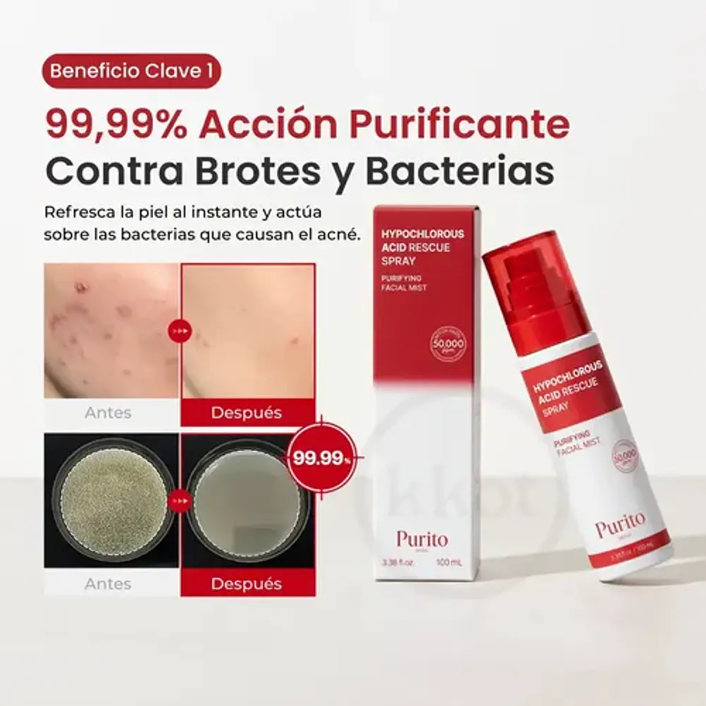 PURITO Hypochlorous Acid Rescue Spray 100ml 3
