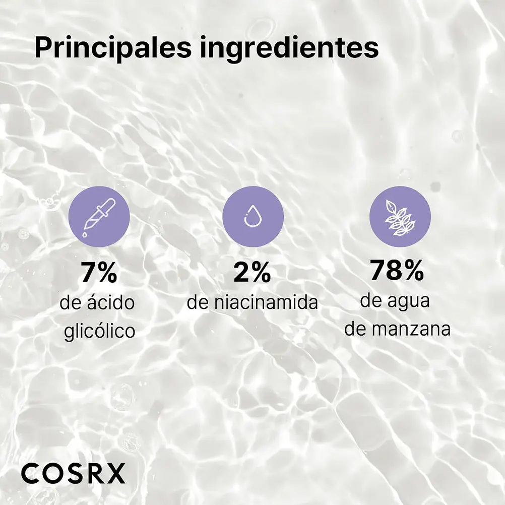AHA 7 Whitehead Power Liquid (COSRX) - 100ml Esencia Exfoliante anti imperfecciones 3